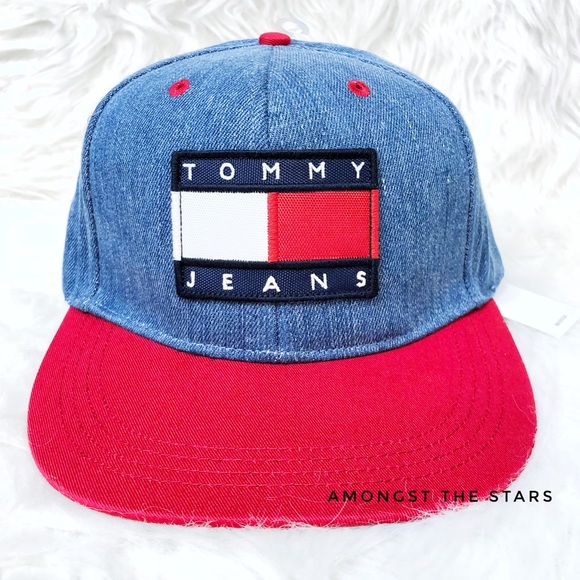 Tommy Hilfiger Urban Outfitters Denim Snapback Hat - Picture 2 of 8